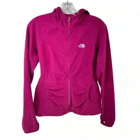 The North Face Women's Pink Full-Zip Fleece Jacket Size S - Picture 1 of 16